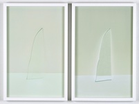 <i>Untitled (A Shard of Glass)</i>, 2011, two archival pigment prints, each 20 x 13 inches, edition of 3 / 1 AP.